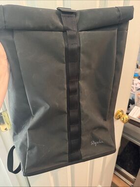 Rapha Black Roll-Top Backpack with Center Webbing